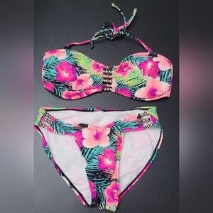 OP Ocean Pacific Bright Floral bikini - Size M